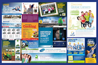 design digital magazine layout and magazine ads