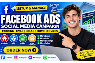 facebook ads social media roofing hvac solar home services lead generation sales