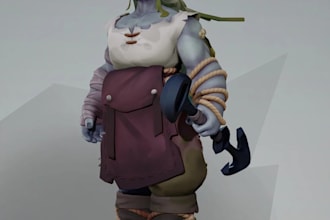 make a game ready stylized character ready for video games