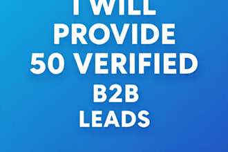 do b2b lead generation, email list building, web research