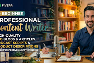do excellent product description writing and content writing