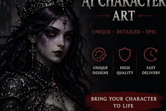create dark fantasy gothic ai character art