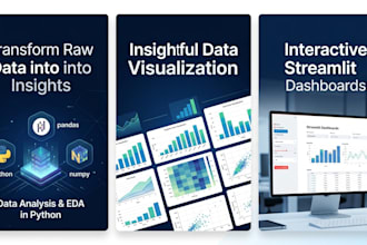 analyze data with python, eda, charts and streamlit app