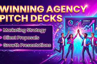 marketing agency pitch deck, cleient proposal, strategy presentation