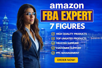 do amazon fba product research listing optimization and PPC ads management