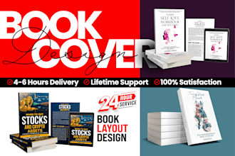 do book, magazine cover, typesetting in adobe indesign