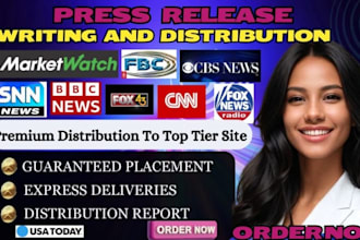 write and distribution press release premium media sites