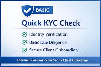 provide aml kyc compliance and due diligence services