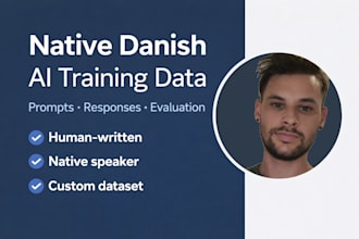 create high quality native danish ai training data and datasets