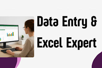 do data entry, excel and PDF conversion