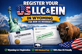 register your US llc and ein in wyoming for non US residents