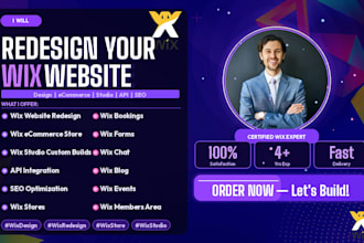 redesign wix website design wix studio wix ecommerce store wix api integration