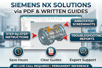 provide siemens nx technical solutions via PDF and written tutorials