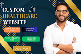 design a high converting healthcare medical clinic or staffing agency website