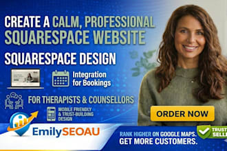 build a squarespace website for psychologists and mental health practice