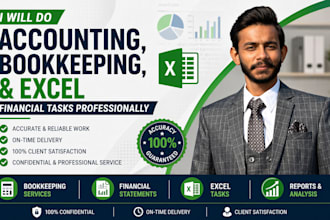 do accounting, bookkeeping, and excel financial tasks professionally