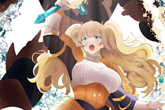 blonde paladin crystal magic vs cursed relic sensual temptation dark fantasy art
