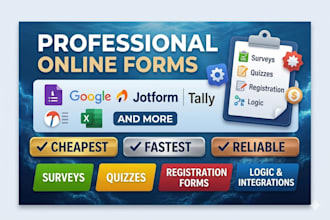 google forms, jotform, tally, typeform fastest, cheapest