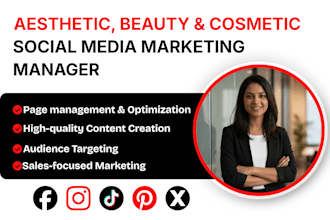 do aesthetic, beauty and cosmetic social media marketing for sales growth