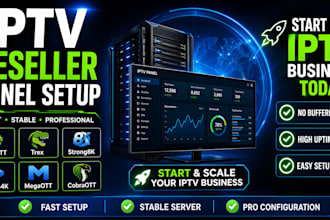 build reseller panel for strong8k panel, lion ott, megaott, dream4k,trex, b1g