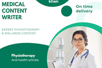write physiotherapy and health articles