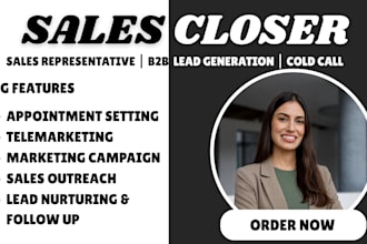 high ticket sales closer b2b sales cold calling salesperson sales leads sdr lead