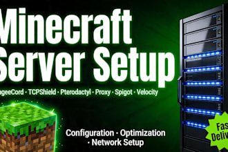 configure and deploy your minecraft server or minecraft network