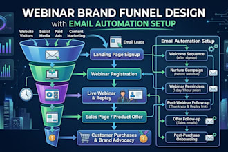 setup brand webinar funnel