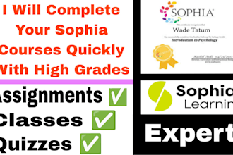 assist sophia learning courses
