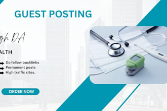 publish health guest post on high da medical blogs