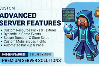 set up advanced minecraft server features