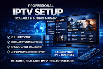 set up reseller panel, strong 8k, streaming platform with panel and automation