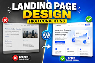 create a responsive wordpress landing page