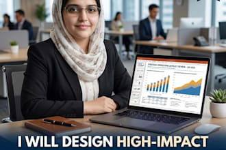 design executive powerpoint presentations, reports, and pitch decks