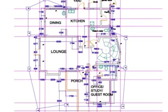 draw a professional autocad 2d drawing