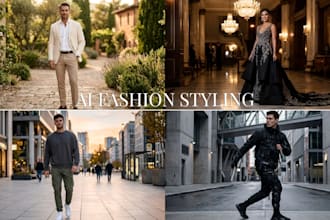create high end photorealistic ai fashion styling