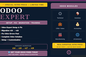 customize odoo migrate odoo accounting modules odoo learning website development