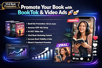 do booktok book promotion amazon kdp ads ebook promotion video ads ai ugc