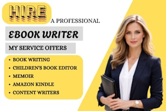 write an ebook, a novel, or a memoir, and publish your book