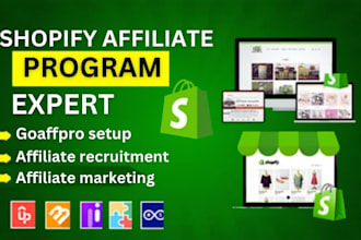 setup first promoter affiliate program on goaffpro, awin, and shareasale