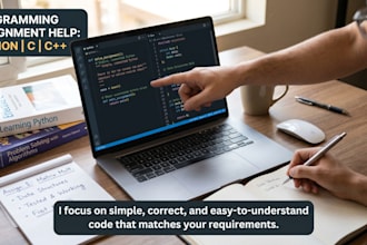 do your programming assignments in python cpp and c language