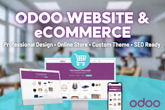 design and develop odoo website, odoo ecommerce store and custom them