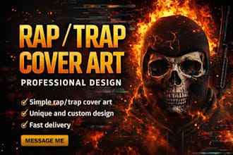 design a professional rap, trap, drill cover art