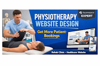 design squarespace physiotherapy website, rehab clinic, healthcare website