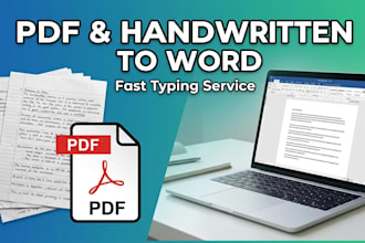 convert handwritten notes and PDF to word with fast and accurate typing