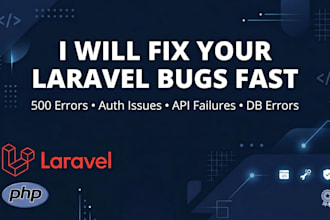 fix bugs and errors in your laravel application fast