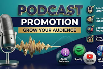 lunch and promote your podcast, grow downloads organically