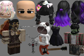 custom roblox ugc hair, roblox accessories, hats roblox avatar ugc items for you