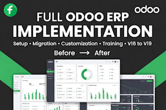 setup, implement, customize and migrate odoo erp for your business