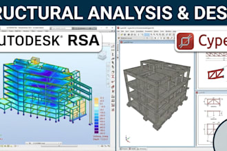 perform structural analysis and design using robot structural analys and cypecad
